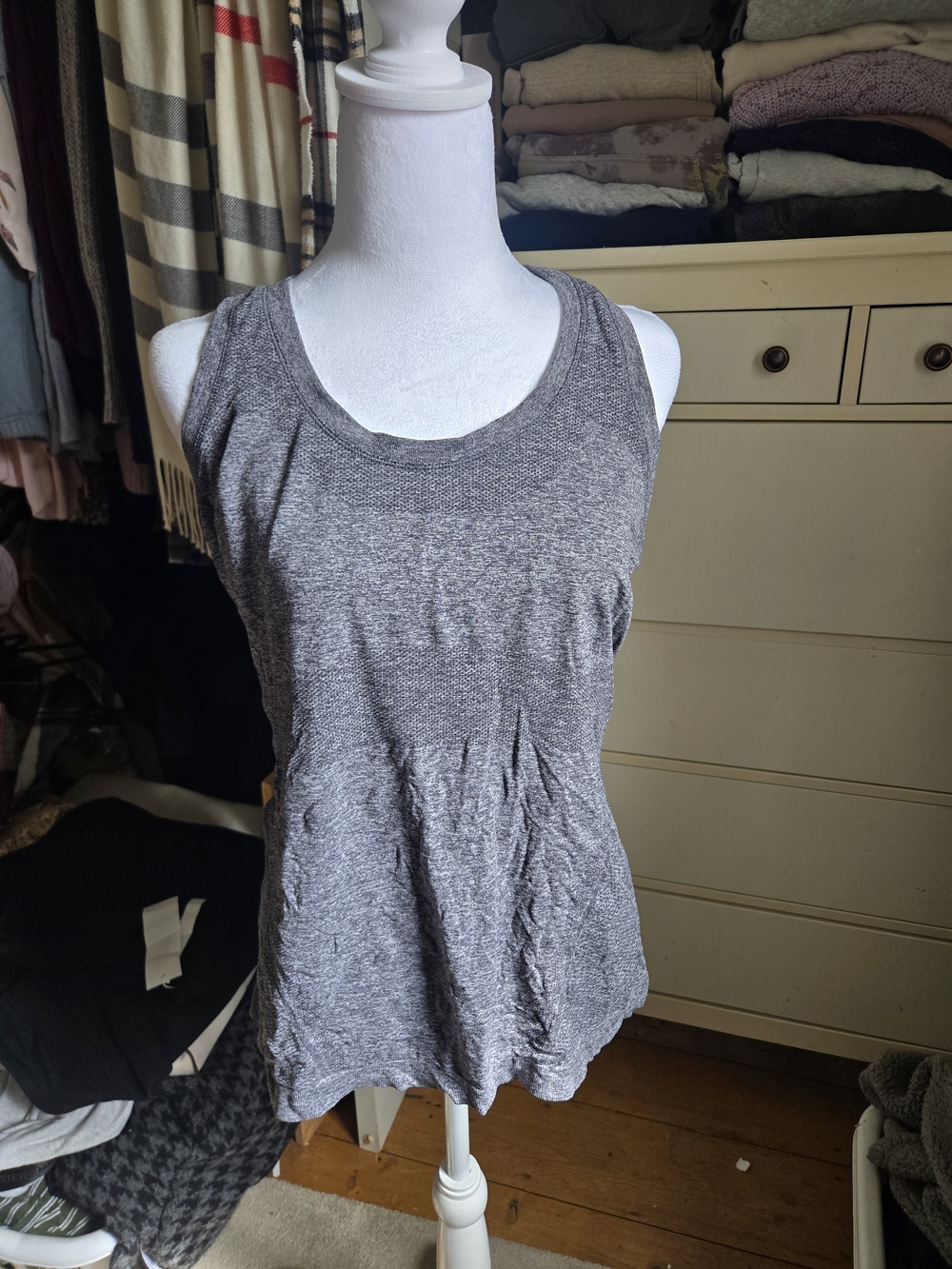 Athleta Heather Gray Racerback Tank Top